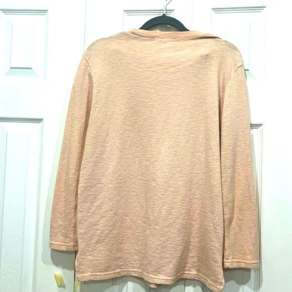 Calvin Klein Women's Long Sleeve Tee - Cream - Picture 2 of 6